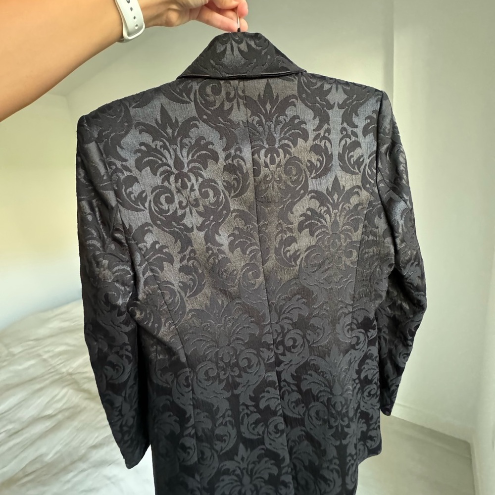 L'agence Black Patterned Blazer - image 3